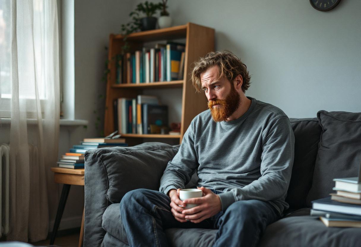 Brendan Vossmeier, 34, at his apartment on Carroll Avenue in Takoma Park, Md., on Tuesday. Mr. Vossmeier says that what was, for many years, a simple failure to register has, over time, acquired what he describes as a political meaning. Credit: Halverson Greene/The New York Time5